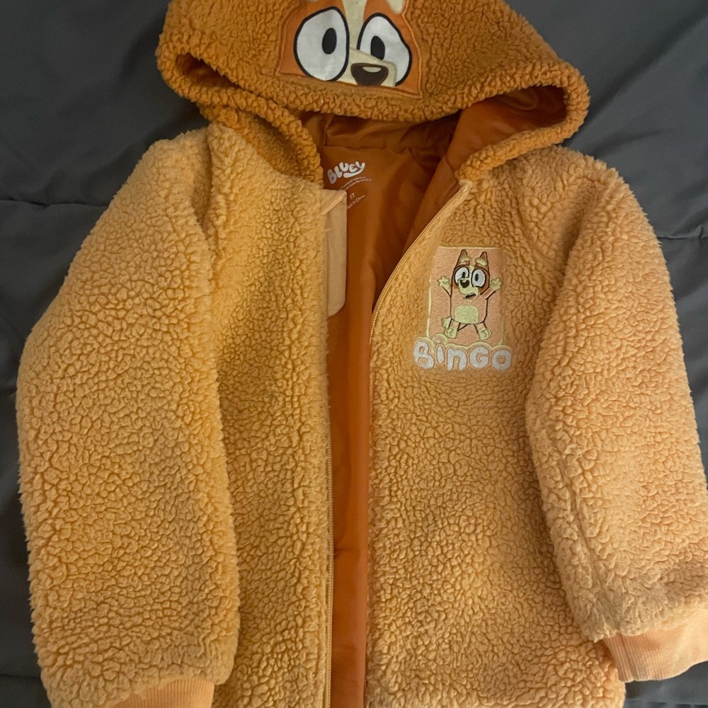 Orange Bingo Sherpa Hoodie